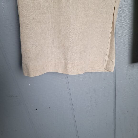 Lucy & Laurel 100% Linen High-Waist Wide Leg Pants With Lining. Size 4 - Picture 2 of 8